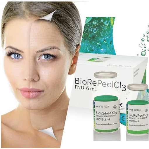 Peeling BioRePeelCl3 : produit professionnel et résultat esthétique du visage