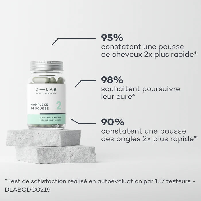 D-LAB Complexe de Pousse 1 mois – Croissance Cheveux & Renforcement Capillaire (Gélules)