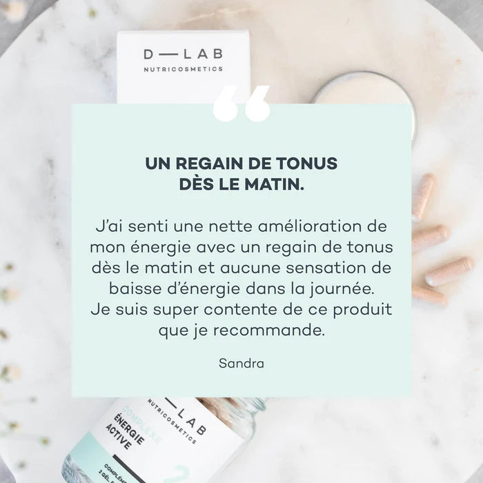 D-LAB Complexe Énergie Active 1 mois – Vitalité, Métabolisme & Performance (Gélules)
