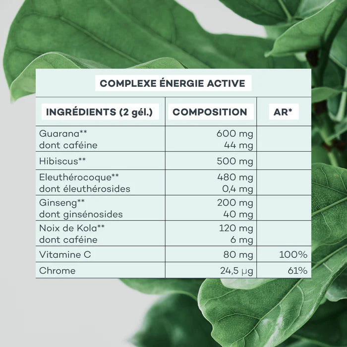 D-LAB Complexe Énergie Active 1 mois – Vitalité, Métabolisme & Performance (Gélules)