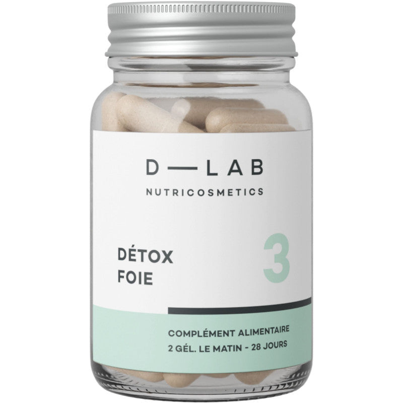 D-LAB Détox Foie 1 mois – Capsules Détoxification Hépatique & Élimination des Toxines